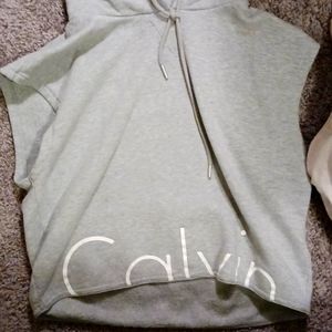 Calvin klien grey hooded vest